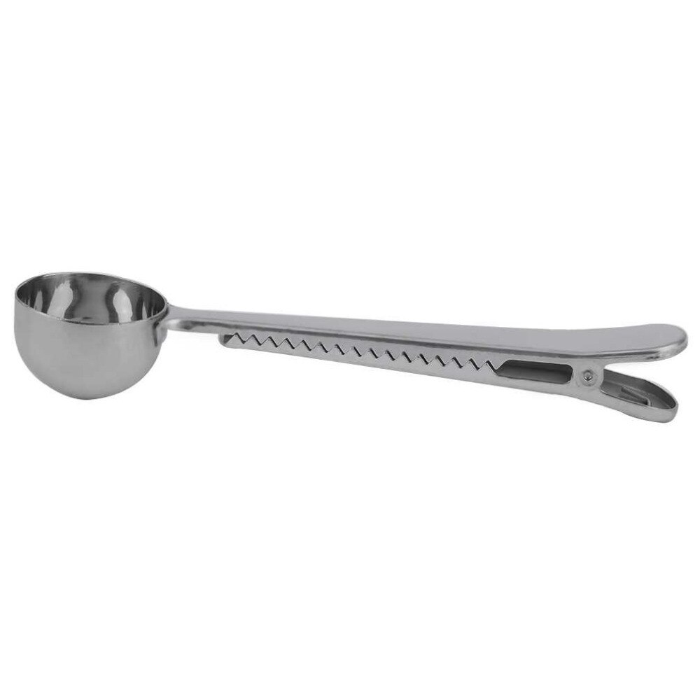 OUTAD Roestvrij Staal Koffie Scoop Met Afdichting Zak Clip Perfecte Koffie Maatlepel Scoop Silver Home Tool Gadget