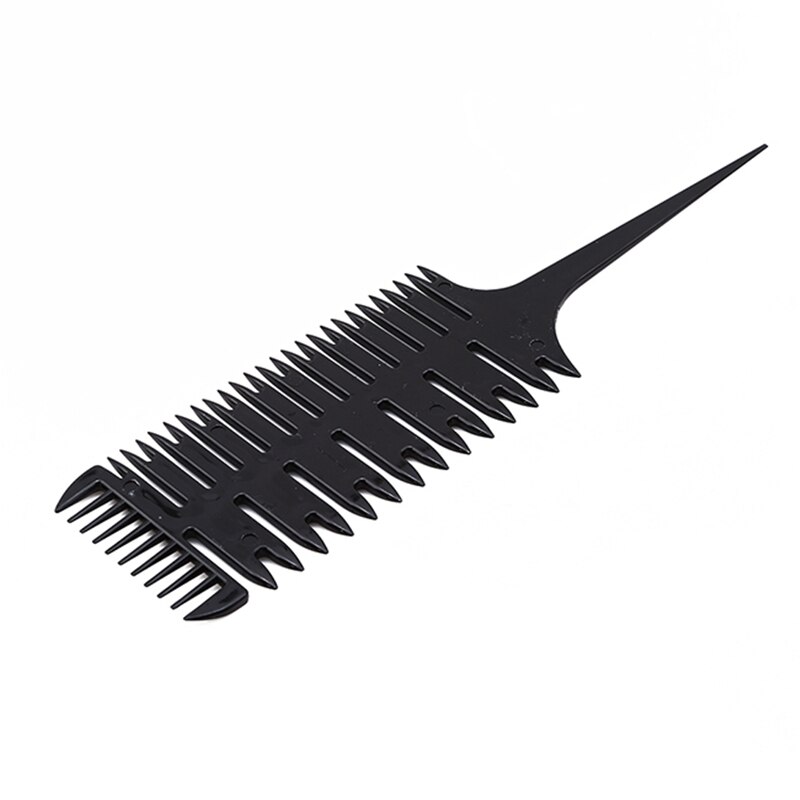 Barber Salon Style Haircut Comb With Tail Fish Bone Shape Colorful Women Updo Big Tooth Comb Hair Dyeing Tool