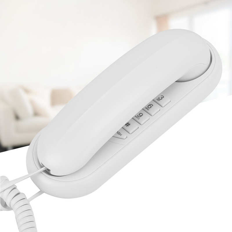 Téléphone fixe mural blanc double usage pour hôtel, salle de bain, bureau, famille
