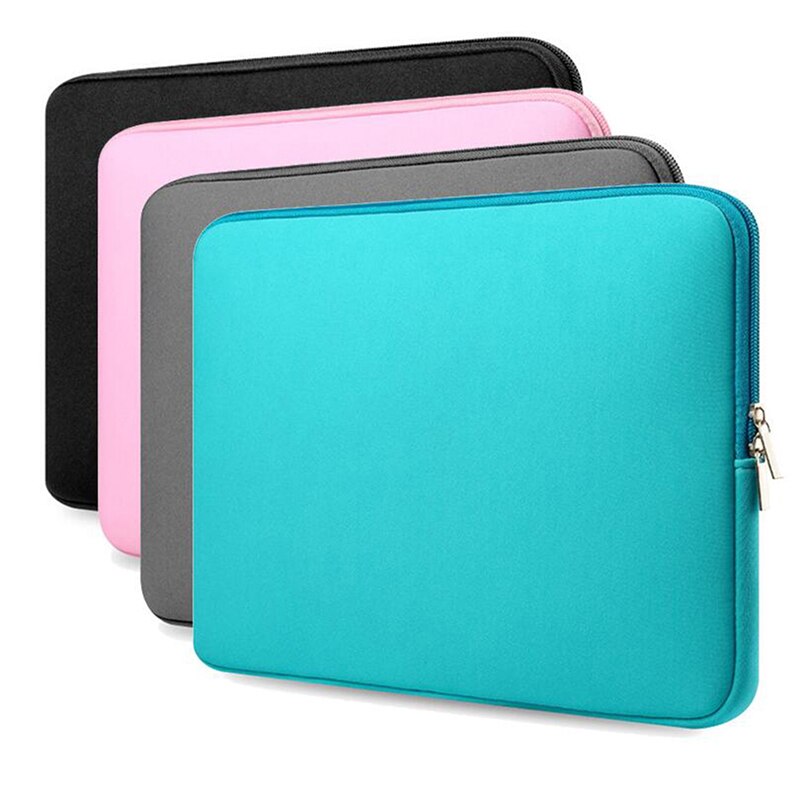Bærbar taske sleeve 13 tommer notebook sleeve taske til macbook air pro 13 vinrød lys-bkue pink laptop taske