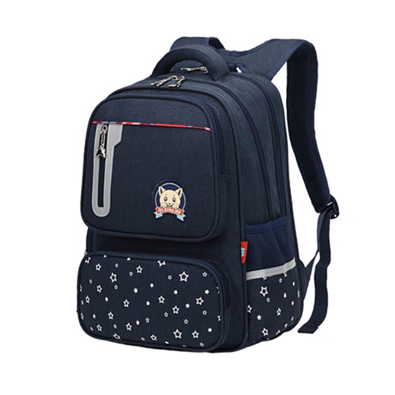 OKKID grundschule taschen für mädchen nette rosa Rucksack freundlicher schule Rucksack buch tasche freundlicher Rucksack reflektierende streifen: dunkel Blau