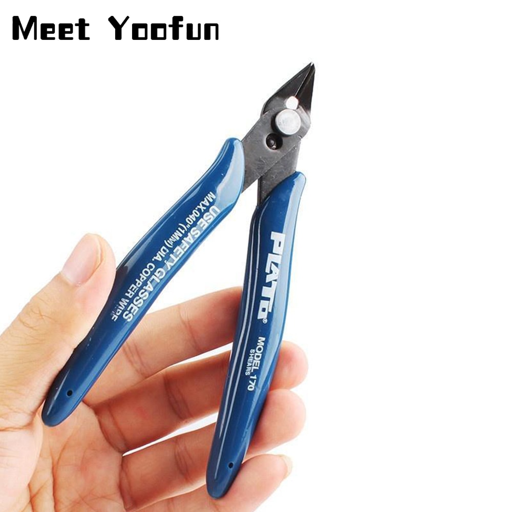 1pcs Electrical Wire Cable Cutters Cutting Side Snips Flush Pliers Nipper Hand Tools