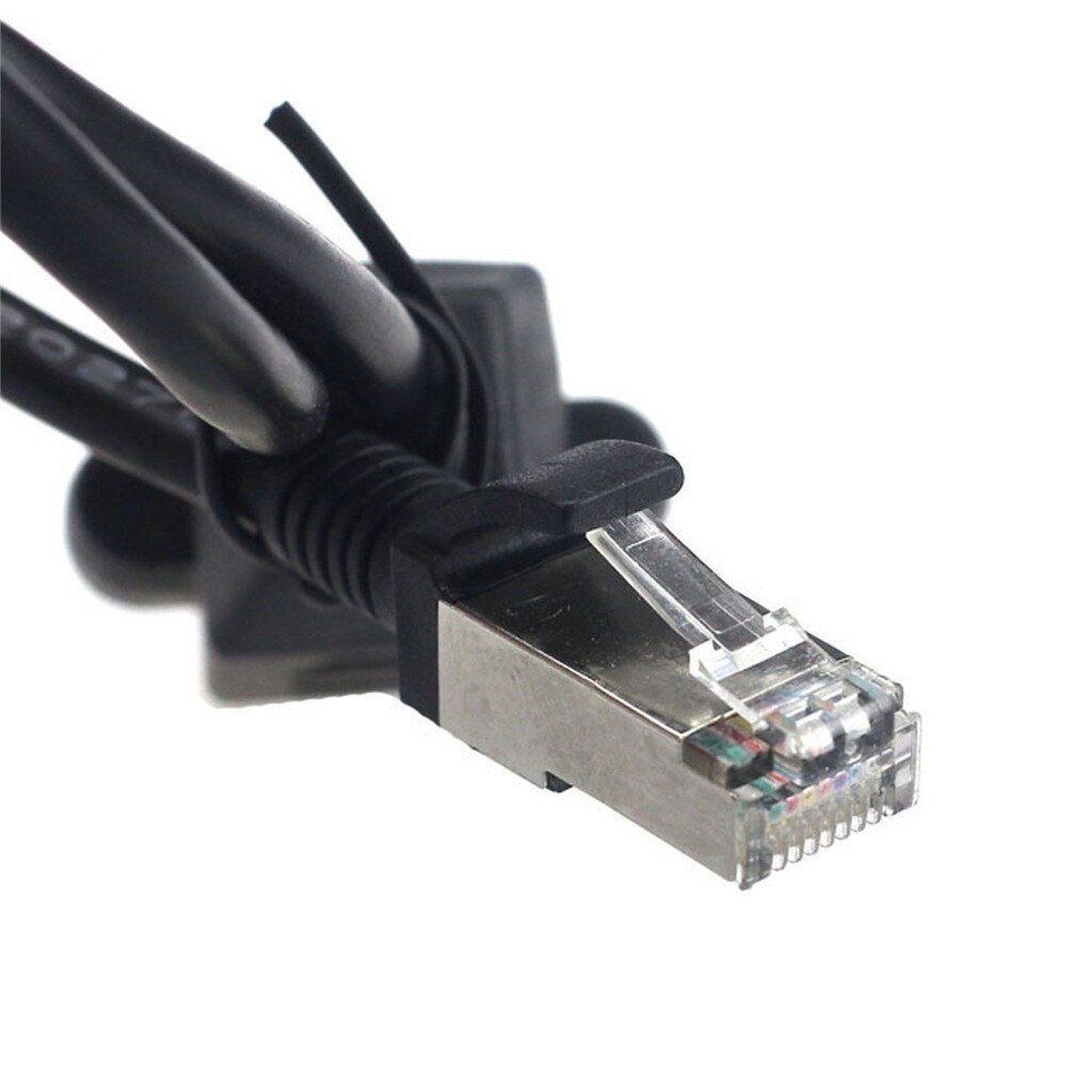 HIPERDEALRJ45 Korte Kabel Man-vrouw Schroef Panel Installatie Ethernet Lan Netwerk Verlengkabel Rj45 Vrouw Naar Man Kabel