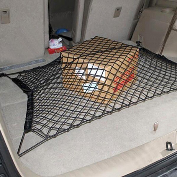 100*70cm Car Van Trunk Luggage Storage Net Cargo Net RV Camper Trailer Nylon Elastic Mesh Tidy Trunk Organiser Accessories