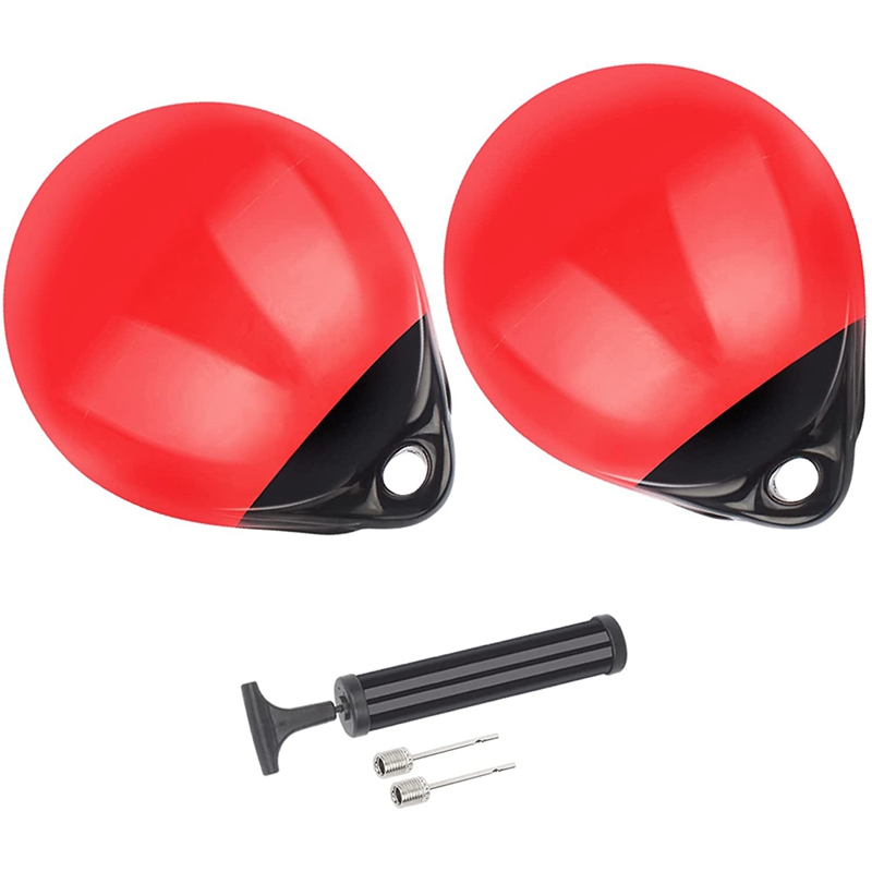 1 Pair of Boat Mooring Buoys,Marine Grade Inflatable PVC Round Pontoon Boat Fenders Ball, Boat Bumpers: S