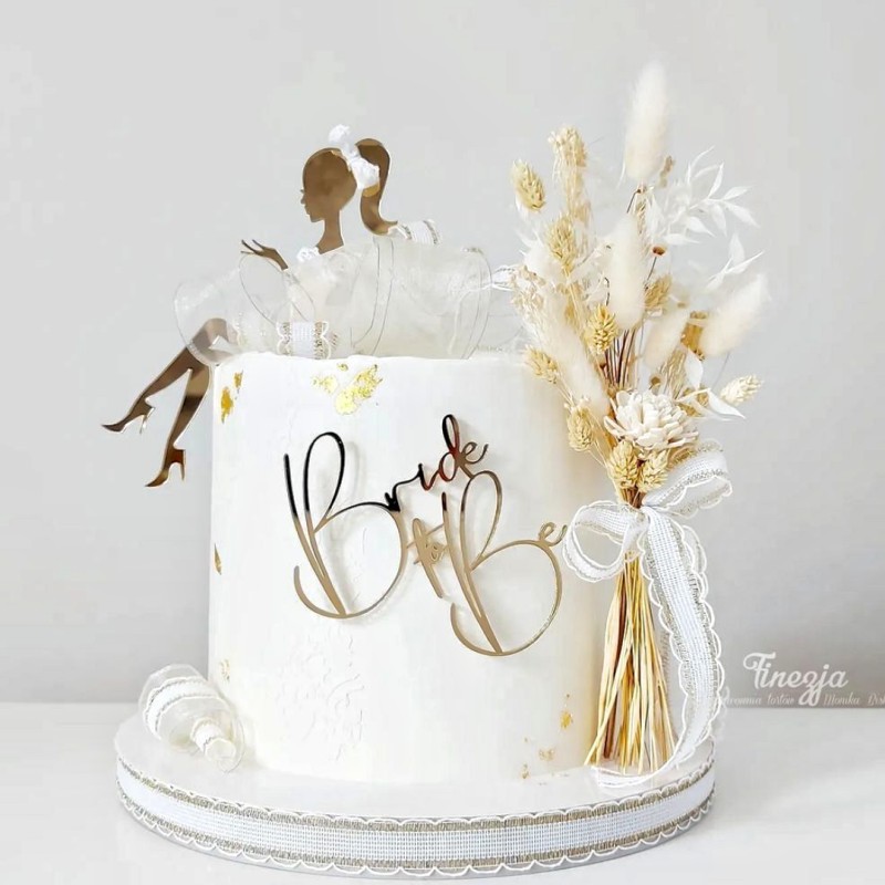 Neue Braut zu sein Kuchen Deckel Acryl Hochzeit... – Grandado