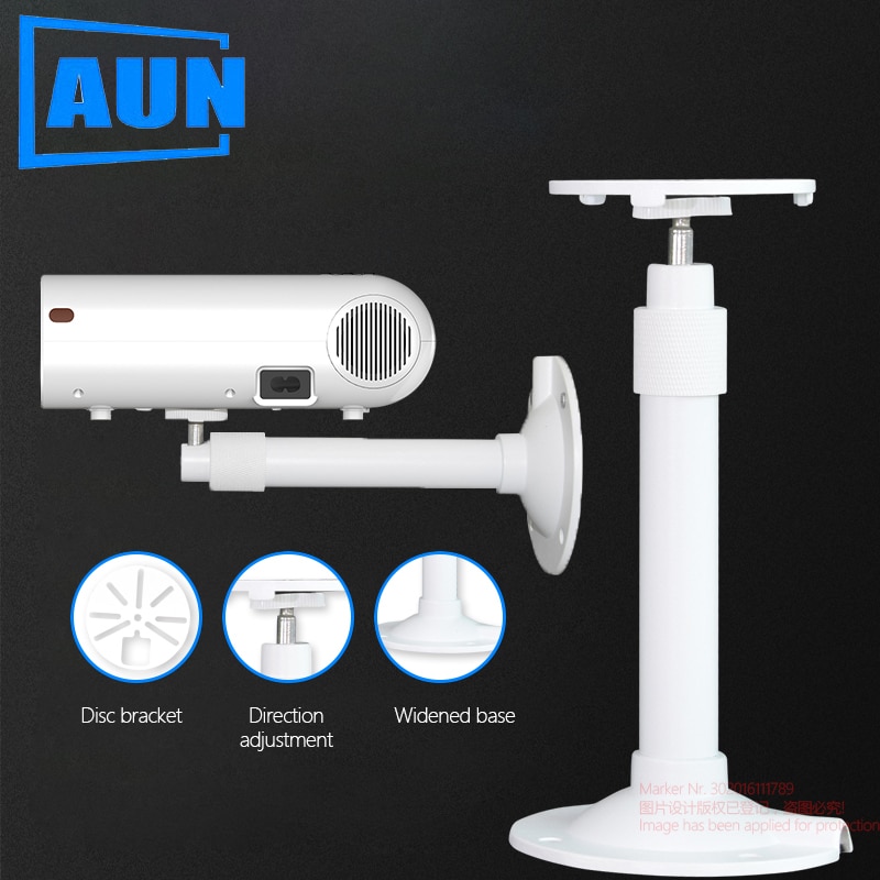 AUN adjustable projector ceiling bracket, optional length adjustment, for LED MINI Proyector W18/D60/C80. ZZ07