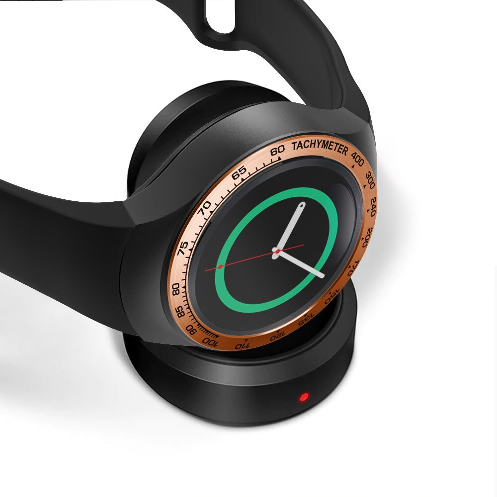 Anillo de bisel clásico de acero inoxidable para Samsung Gear S2 SM-R720, funda de Metal, accesorios de repuesto para reloj inteligente, correas