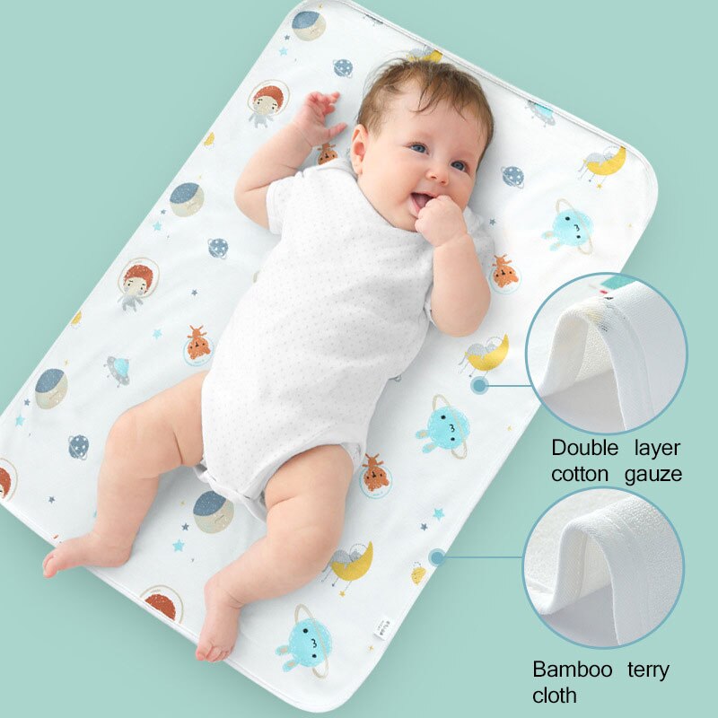 Baby Diaper Changing Mat Infants Portable Foldable Washable Waterproof Mattress Travel Floor Mats Cushion Reusable Pad Baby Care