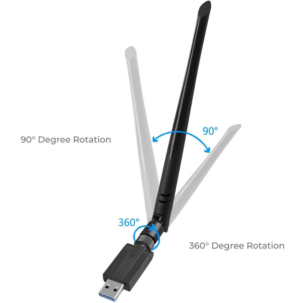 Adaptateur réseau sans fil Bluetooth 5.0 600Mbps double bande 2.4G
