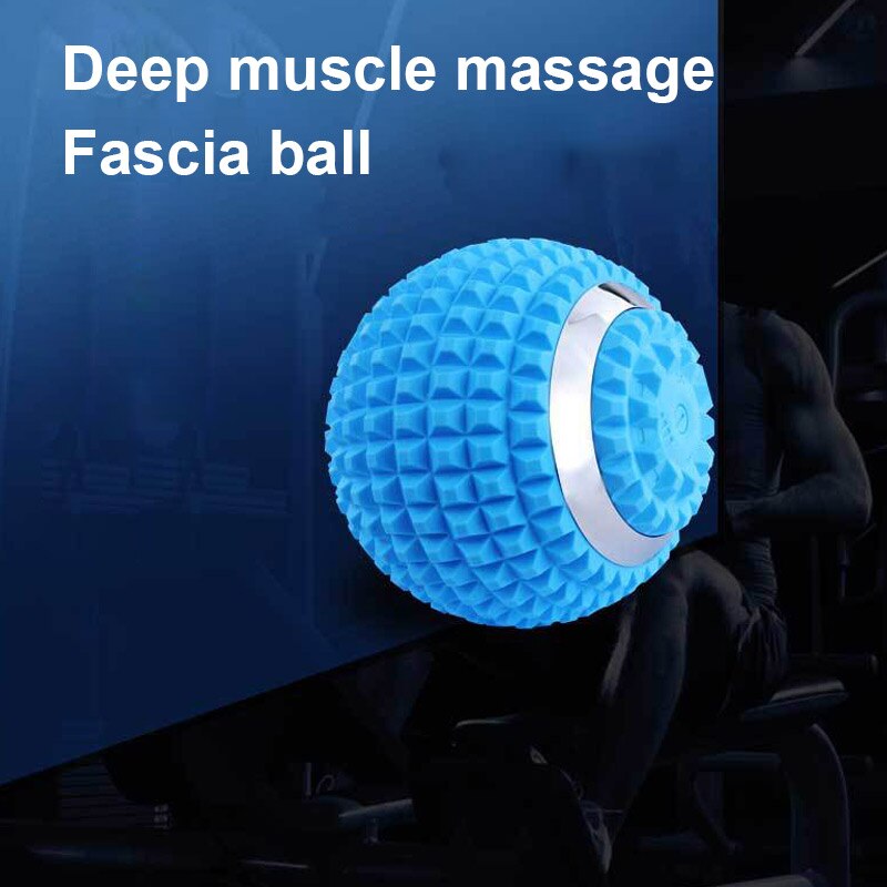 Silicone Massage Ball USB Electric Yoga Ball Deep Muscle Vibration Fitness Ball Adjustable Foot Massage Fascia Ball Relieve Pain