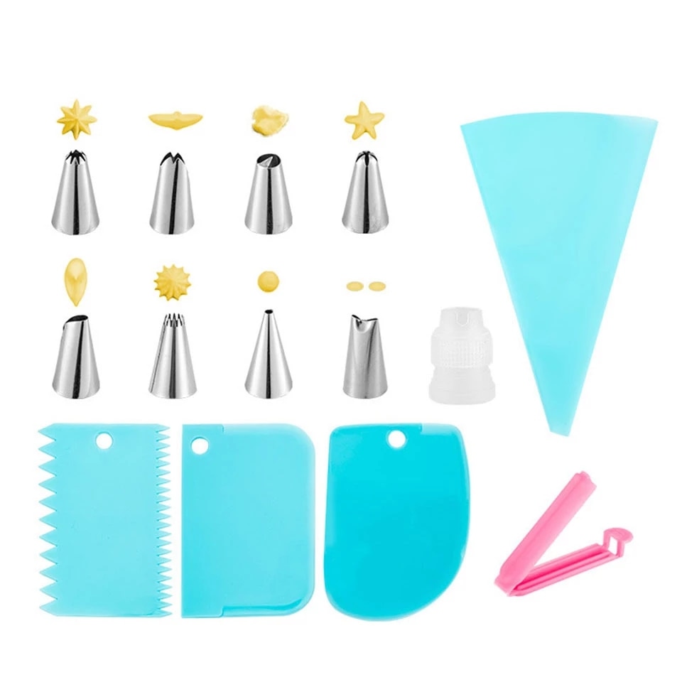 14pcs Flower Russian Piping Tips Cake Icing Piping Nozzles Ball DIY Baking Cake Rose Making Decorating Supplies Kits