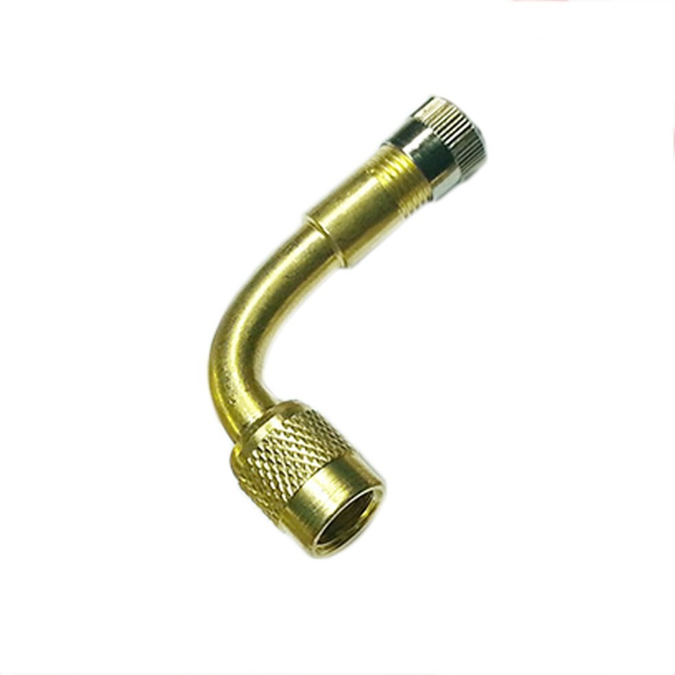 1 stuk auto motorband messing ventiel 90 graden verlengbuis metalen ventiel verlengstang opblaasbare spuitmond verlengbuis