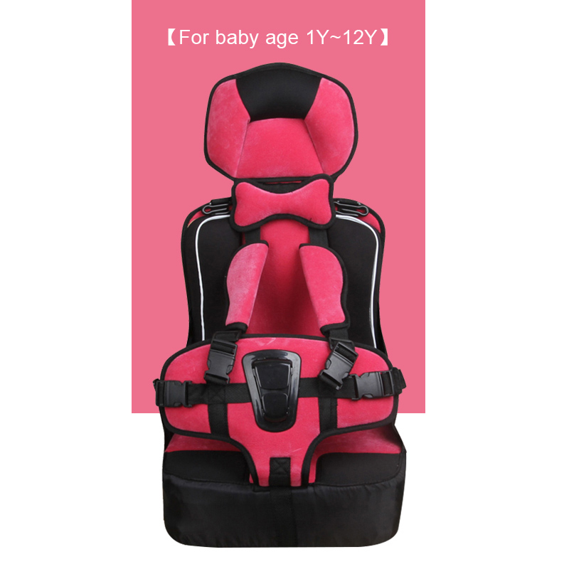 Kinderen & Kinderen Veiligheid Zitkussens Voor 6M ~ 12Y Kids Draagbare Dikker Soort Zitten Mat Ademend Beschermen Peuter Booster zachte Pad: Thickened Rose Red