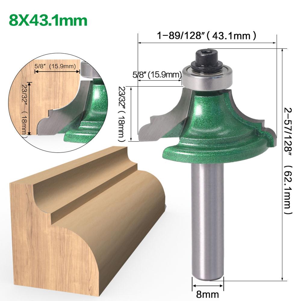 1Pc 8mm Schacht klassieke oree bit Lijn mes Router Bit-Lijn mes Houtbewerking cutter Tenon Cutter voor houtbewerking Gereedschap