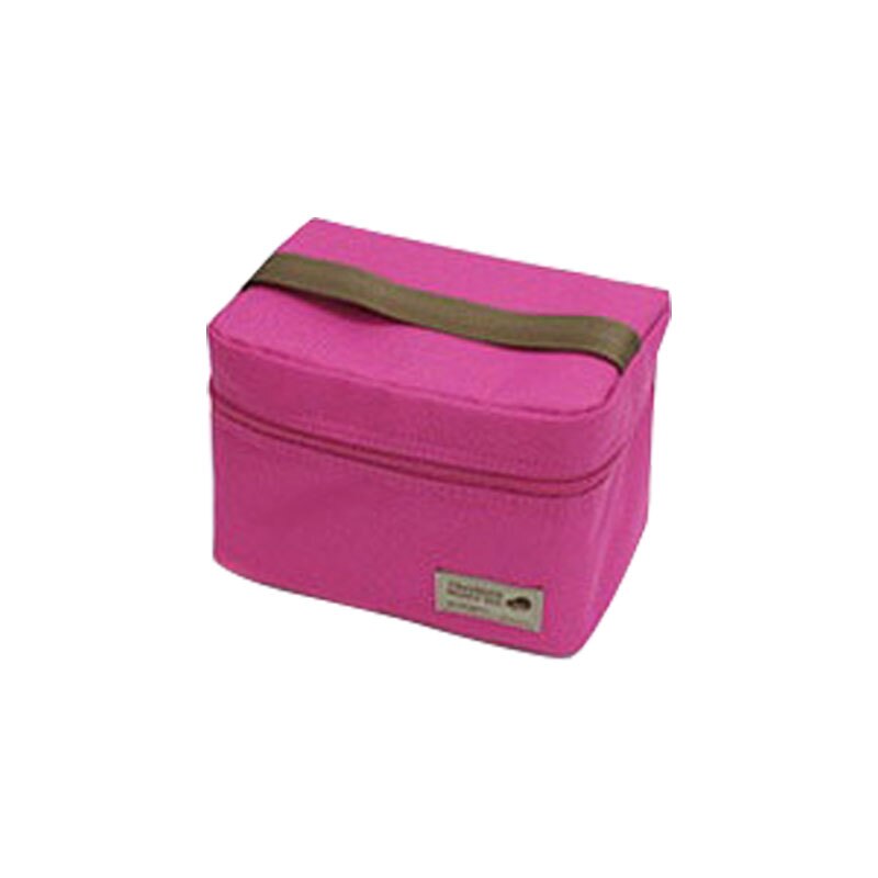 Nouveaux sacs à déjeuner chauds isolés thermiques portables pour les filles femmes refroidisseur nourriture pique-nique fournitures Bento poche conteneur stockage scolaire: Dark Pink