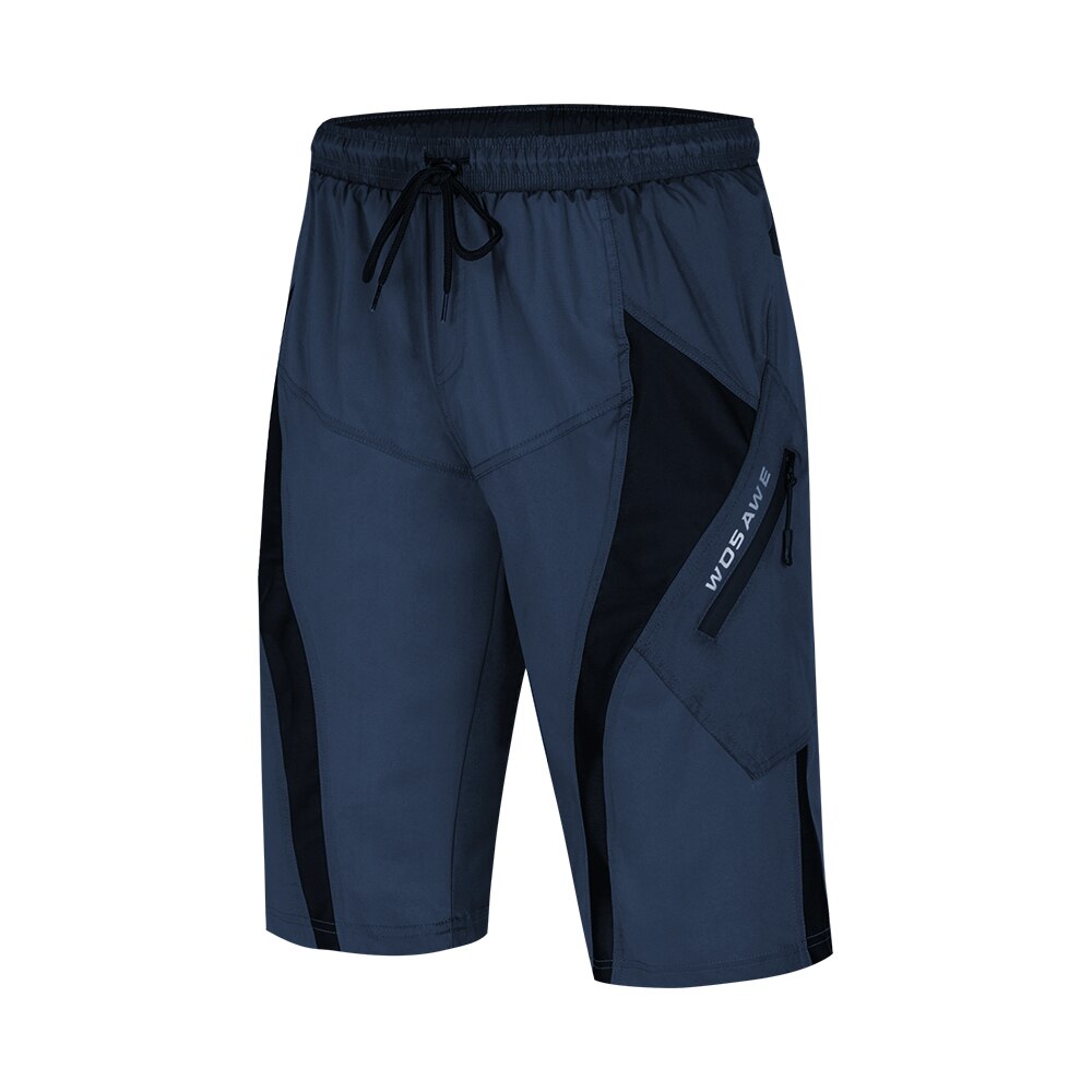 WOSAWE pantaloncini da Mountain Bike da ciclismo uomo Downhill MTB bicicletta estate Quick Dry nero: BL152-Blue / XXXL
