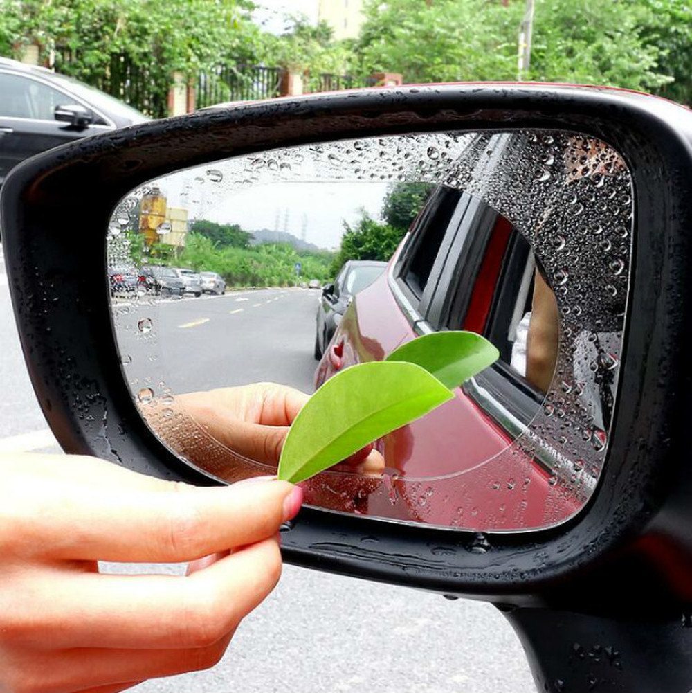 Auto Achteruitkijkspiegel Waterdicht Anti-Mist Beschermende Film Transparante Regen Film Raamfolies Spiegel Sticker 100mm150mm 95mm95mm