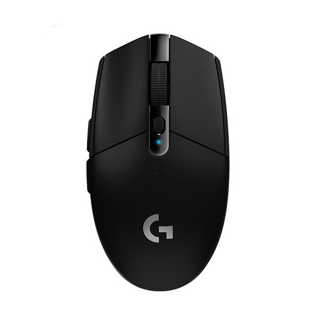 Logitech G304 ratón inalámbrico de 12000DPI 6 botones programables héroe Sensor USB ratón inalámbrico ajustable Mouse óptico para juegos ratón: Black