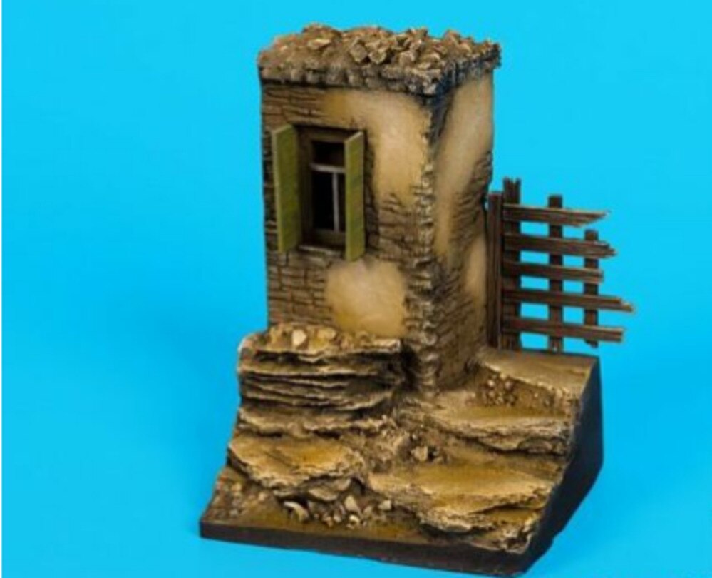 1:35 verhältnis druckguss harz szene Layout krieg gebäude plattform haus [70x70mm] d35074