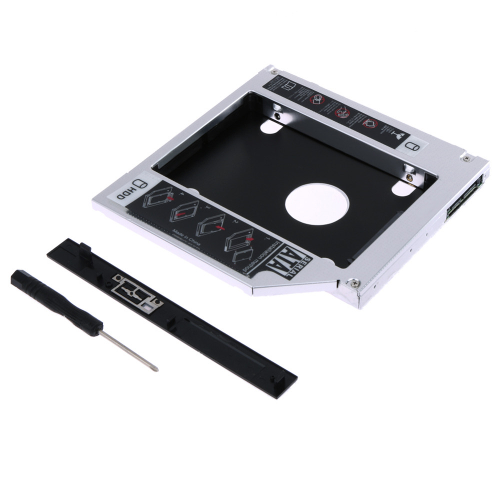 12.7Mm Universele Aluminium Hdd Caddy 2.5Inch Sata Hdd Ssd Hard Drive Case Caddy Adapter Bay Externe Optische Dvd bay Adapter