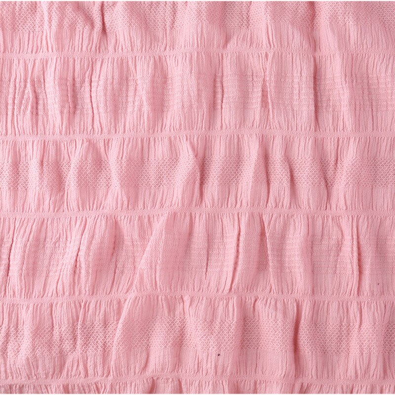 Halve Meter Zachte Rimpel Jacquard 100% Katoen Stof Voor Jurk Gallus Pyjama Meisje Kledingstuk Materiaal T1628