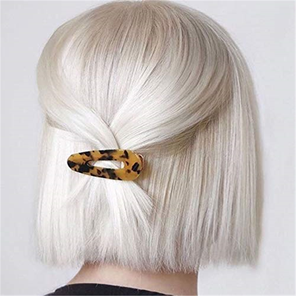 Glueless Bob Lace Wigs Synthetic Fiber Hair Lace Front Wigs Blonde Hair Short Straight Daily Wear Pre Plucked with Baby Hair