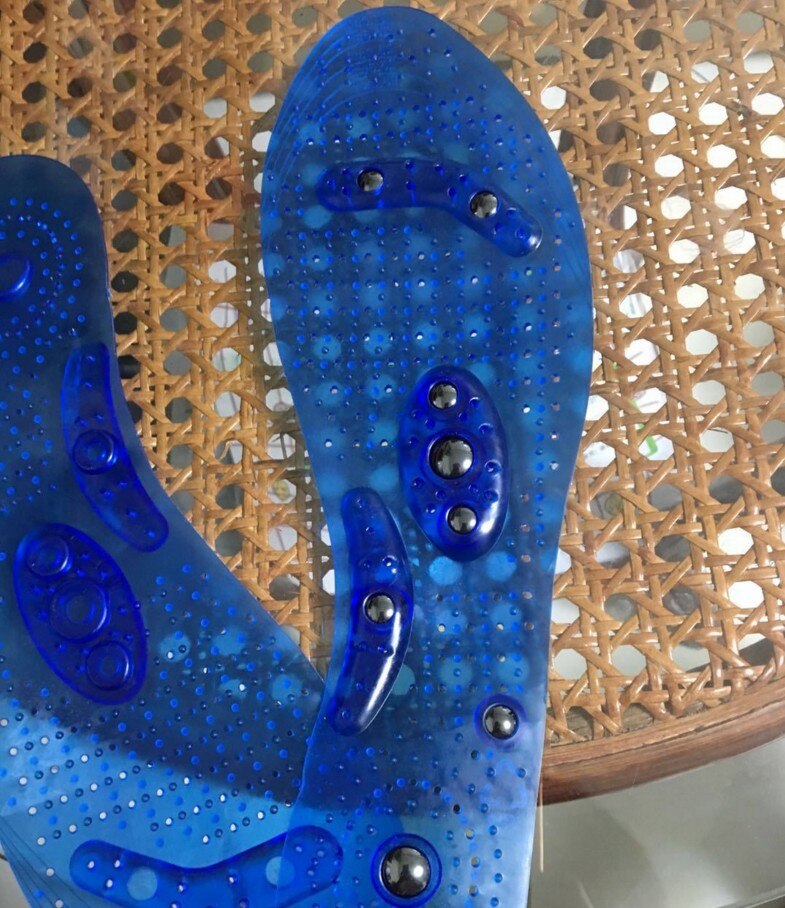 Semelles de Massage pour hommes et femmes, thérapie magnétique, perte de poids, favorise la Circulation sanguine, aimant pour les pieds, soins de santé