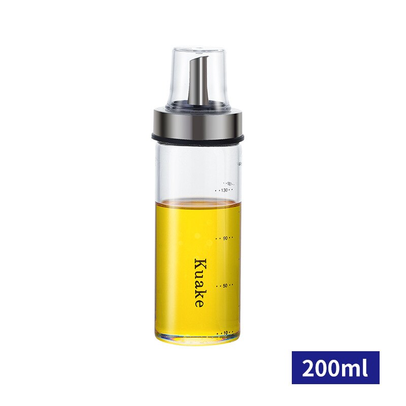 Glassolje potte eddik flaske varmebestandig krydder soyasaus flaske eddik gryte husholdning butikk lekkasjesikker sesamolje hermetisert: Cindy 200ml