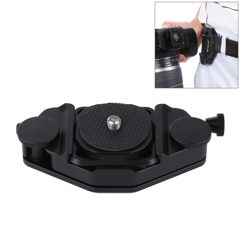 PULUZ Quick Release Clamp Adapter + Quick Release Platte Für DSLR SLR Kameras: Waist buckle B