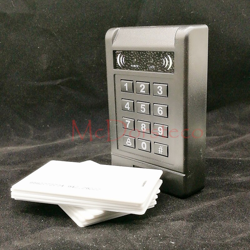 Contact-less 125khz RFID Proximity Card Access Control System RFID/EM Luminous Keypad Proximity Door Lock wiegand input