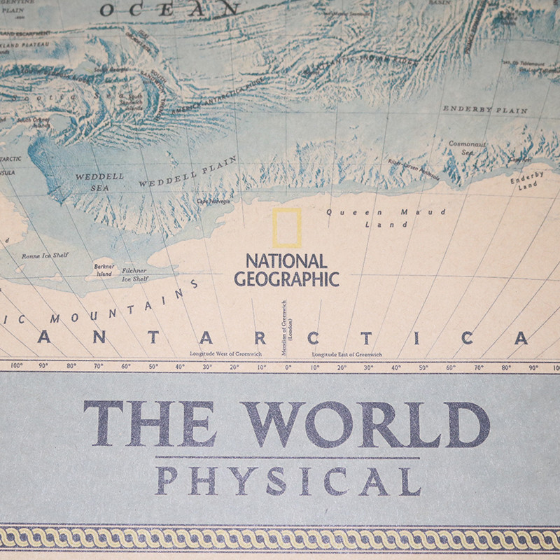 English world map 2 Pcs Business office decorative painting Wall decoration map poster world map 72.5*51.5cm