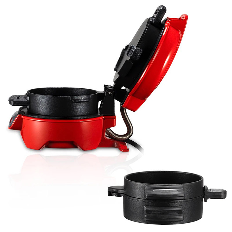 3-i-1 Frukostmaskin - Stek Ägg, Baka Bröd, Gör Hamburgare - 600-800W, 2 Skivor