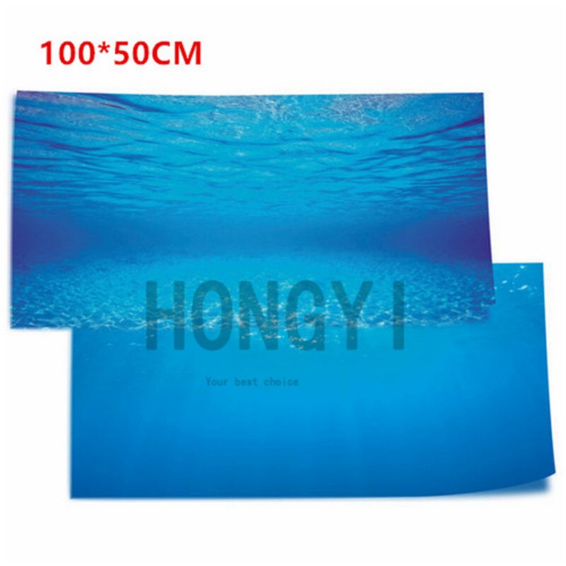 JUWEL 1 pezzo nuovo PVC Doppio di lato acquario sfondo manifesto decorazione della parete del serbatoio di pesce immagine di sfondo olio di silicone: 100 50CM