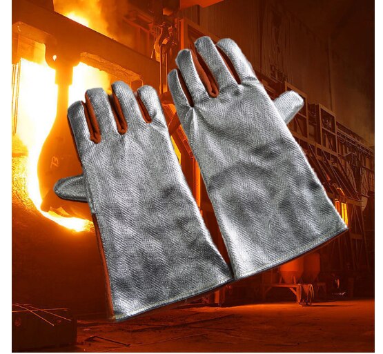 GloveAluminum foil finger hightemperature insulation fire protection thermal radiation insulation steam bake oven special labor