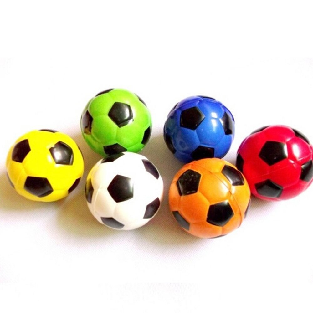 Colorful Soft Elastic Squeeze Stress Reliever Ball Squeeze Ball Football Ball Hand Exercise Massager