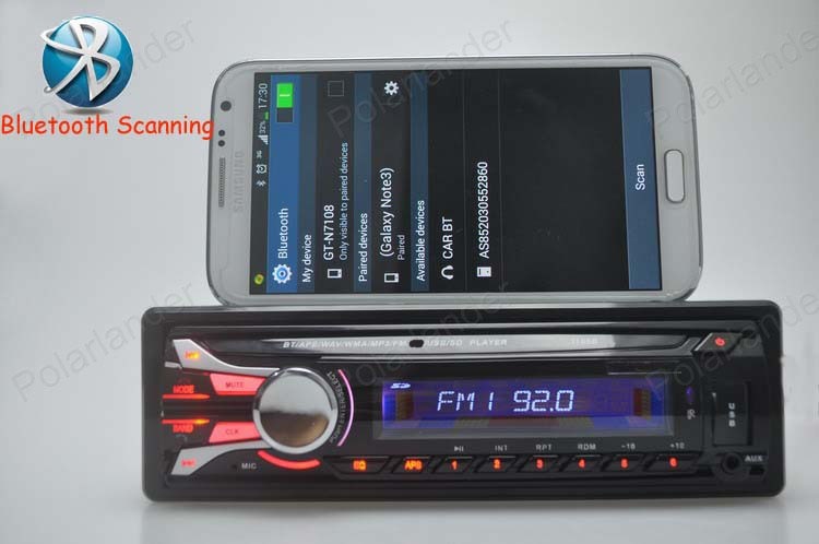 Autoradio Car Radio bluetooth 1-Din Stereo FM USB/SD AUX Audio MP3 Player in Dash Detachable front panel radio cassette player