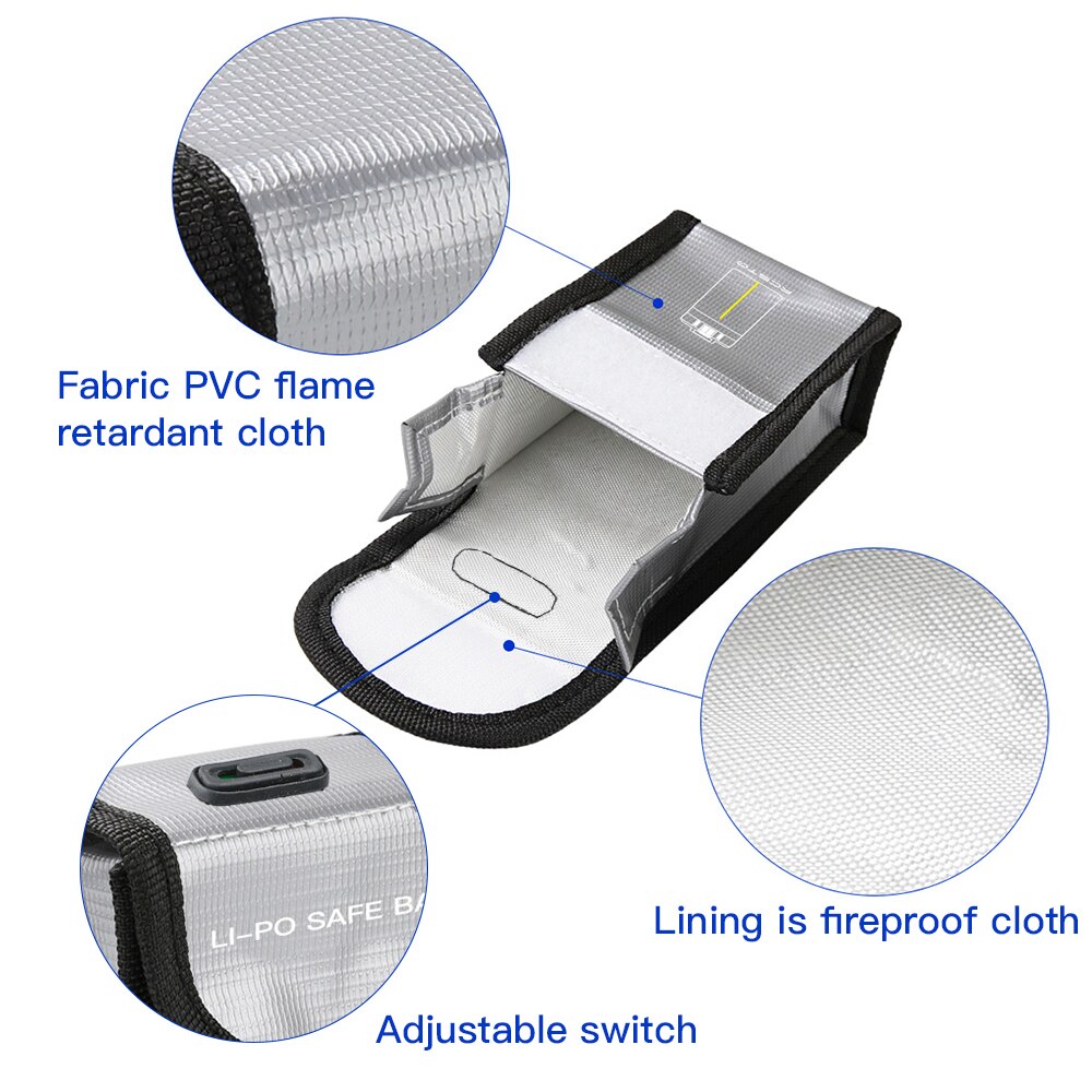 Dji Mini 2 Drone Lipo Batterij Opbergtas Mavic Mini Explosieveilige Veilig Brandwerende Beschermende Drone Accessoires