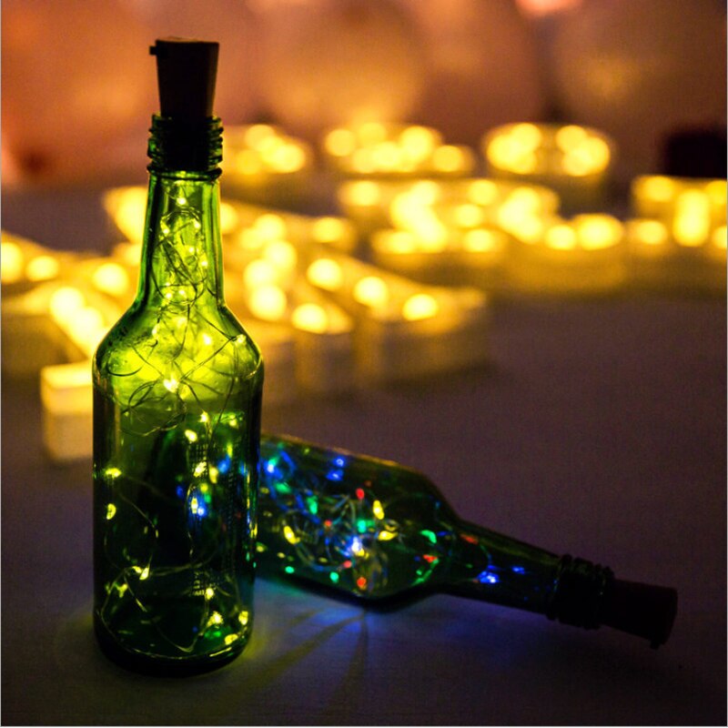 Indoor outdoors Bottle lamp string LED Bottle lamp Valentine's Day Christmas decoration The wine bottle Lamp string