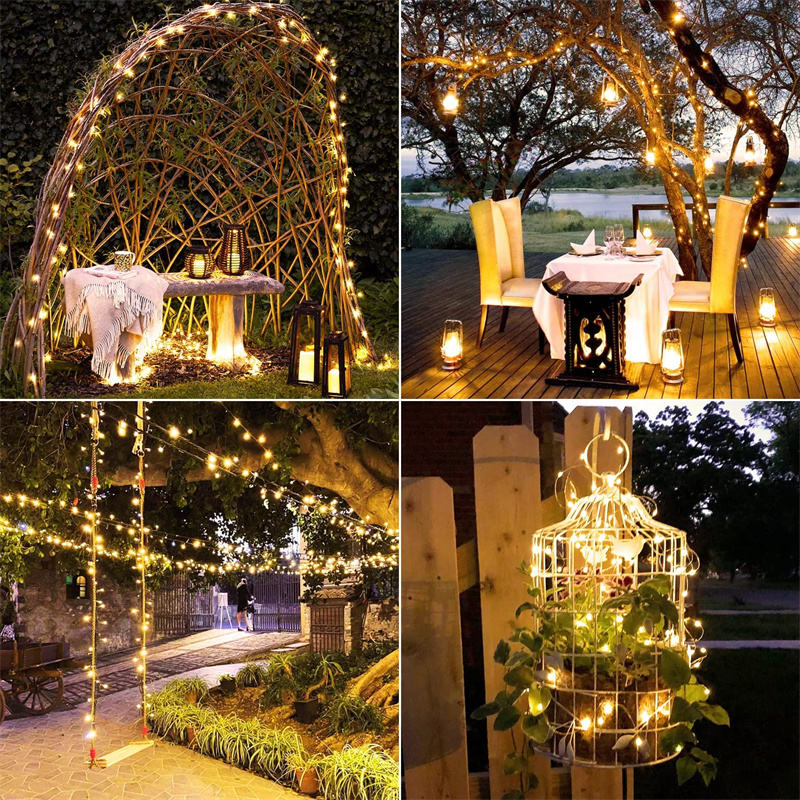 LED Solar Light Outdoor Tuin Fairy String Light Led Twinkle Waterdichte Lamp voor Kerst Patio Boom Party 6 m/12 m/23 m/33 m
