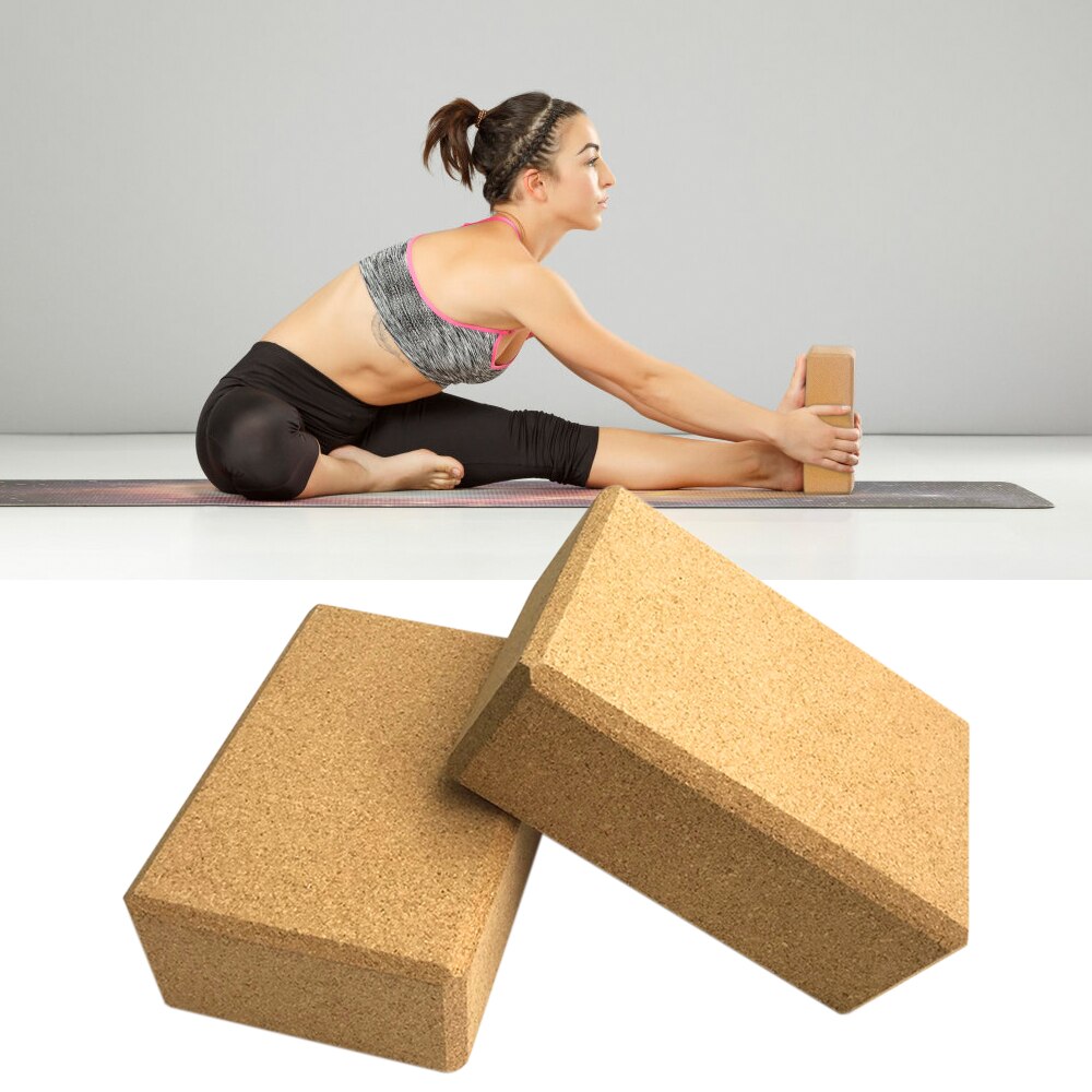 Yoga Blokken Set Kurk Blokken En Verstelbare Yoga Stretching Band Yoga Kurk Hout Bakstenen Yoga Band Voor Home Gym Oefening fitness