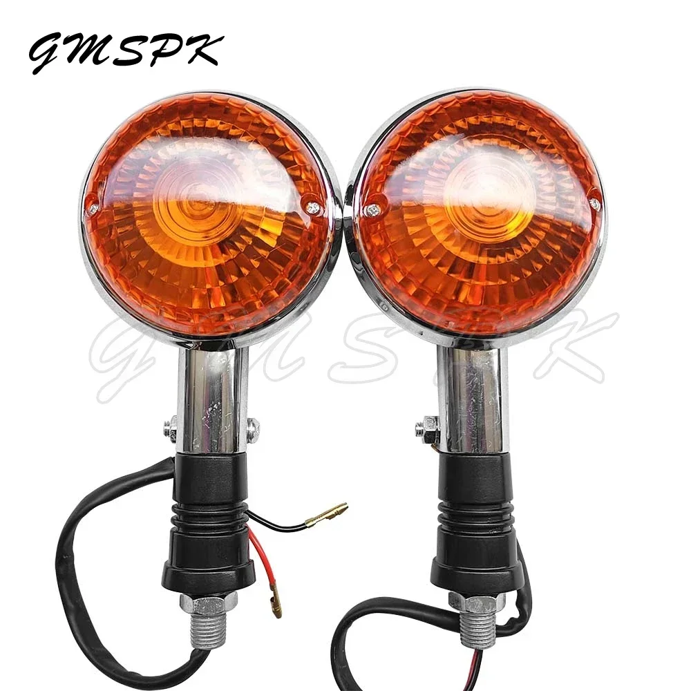 Pisca-pisca indicadora de seta para motocicleta, compatível com yamaha virago xv 250 400 535 920 1000 v-star xvs 400 650 1100 vmax 1200: Laranja