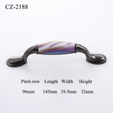 schick farben/Keramik Tür Griffe Und Knöpfe Amerikanischen Möbel Griffe Schublade Zieht Küche Kabinett Knöpfe und Griffe Mit Schraube: CZ-2188-96
