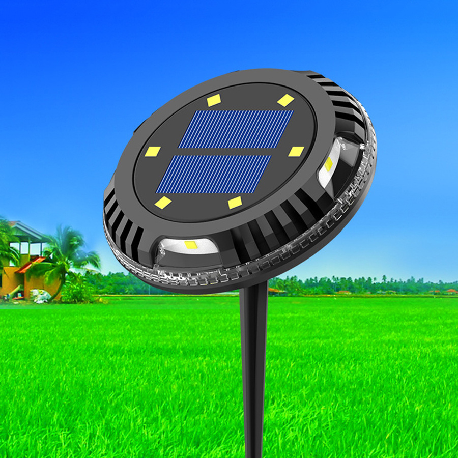 Upgraded 10LED Solar Ground Lights 180 Degree Rotatable Solar Garden in-Ground Light Outdoor for Lawn Pathway Driveway