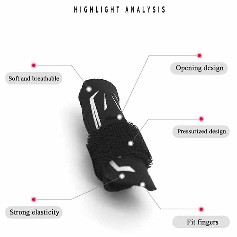 Breathable Finger Splint Wrap Washable Anti-slip Fingers Guard Bandage Protective Cover Brace Support Protector