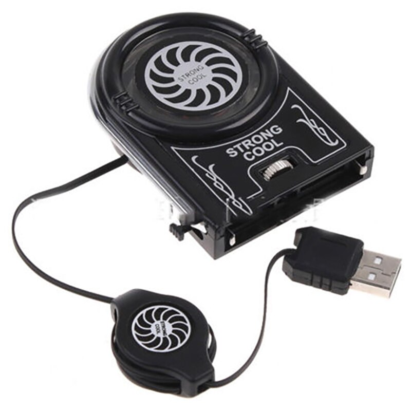180 Degree Rotating Suction Fan Vacuum Cooler USB Powerful Turbine Cooling Box Laptop Cooling Fan Cold Air Extraction Radiator