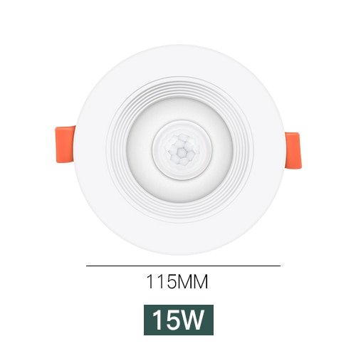 LED Downlights PIR Motion Sensor Down Light 5W 10W 15W 20W Recessed Ceiling Light Cold White Night Lamp LED Spotlight Downlight: changeable / Beige