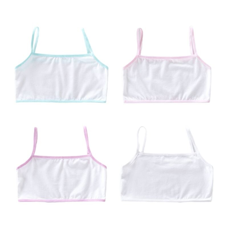 Pubertet piger sport træning bh åndbart undertøj wire gratis cami crop top