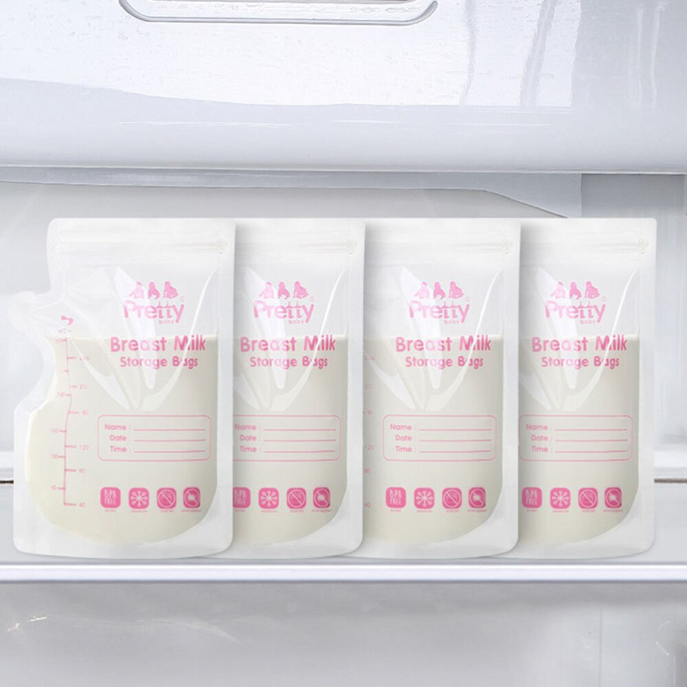 30 Pcs Transparent Milk Freezer Bags Breast Milk Storage Bags Milk Pouches for Toddlers Infants