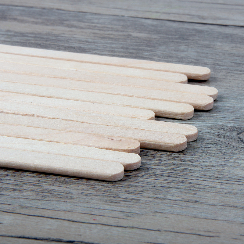 Agitadores de madera de 100 Uds. Palitos para remover café 5 pulgadas 19cm embalaje desechable Elaboración de café cerveza fabricante cóctel selecciones herramientas para batir
